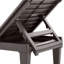2 chaises longues d'extérieur American Design, brun foncé, 5 positions réglables, résine de polypropylène imperméable, courbées ergonomiques et faciles à déplacer pour les chaises longues de plage et de bord de mer brunes de 2, niveau-763405750