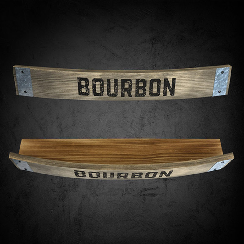 Bourbon Barrel Shelf - Support mural Bourbon
