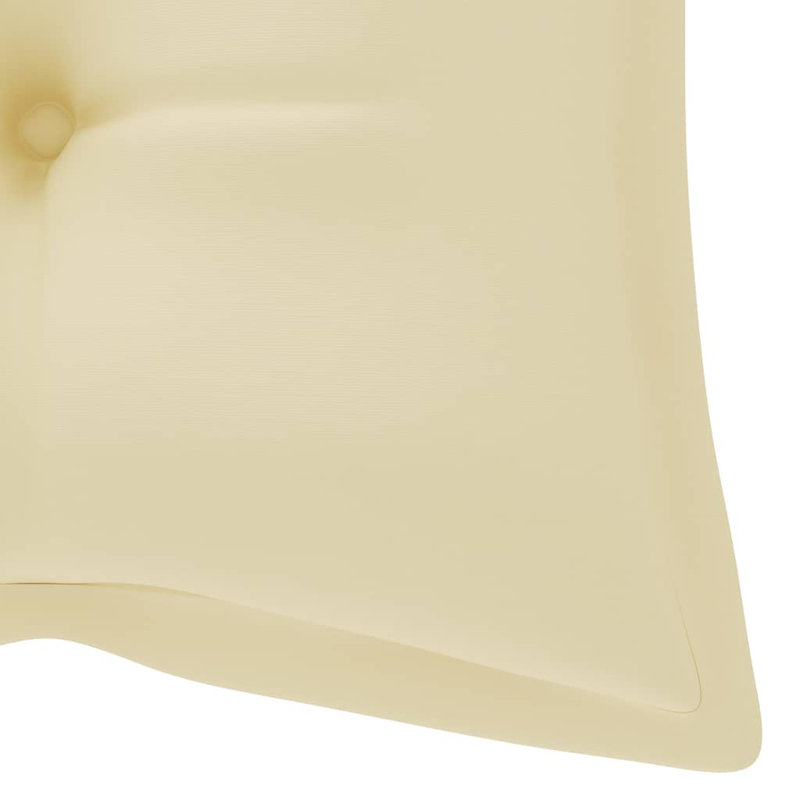 Banc de jardin en teck Bryant-Rivers, Blanc crème