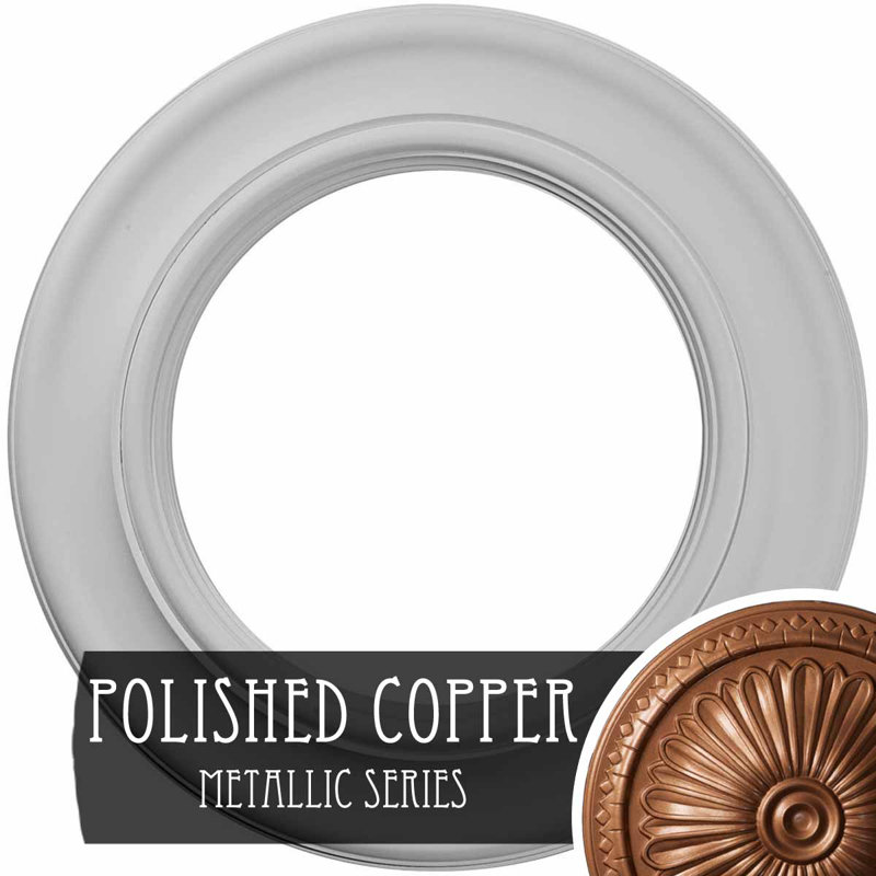 20 médaillons de plafond Holmdel de diamètre extérieur de 20 7/8 po x 12 7/8 po x P 1 po (convient aux auvents jusqu'à 12 7/8 po)