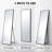 59" x 16" Aluminum Alloy Full Length Mirror, Rectangle Wall or Floor Standing Mirror with Stand-112878651-112878650-112878652