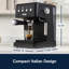 De’Longhi Stilosa 15-Bar Black Espresso Machine with Steam Wand and Programmable Shot Volume