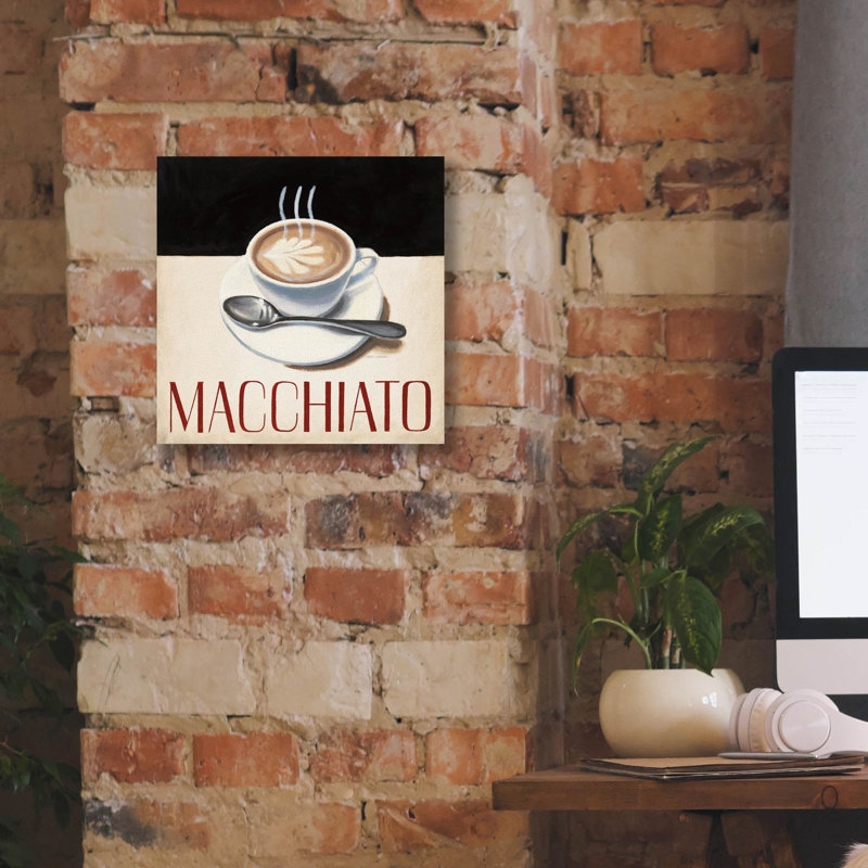 Art mural sur toile Winston Porter «Cafe Moderne 6» par Marco Fabiano, H 12 po x l 12 po x P 0,75 po