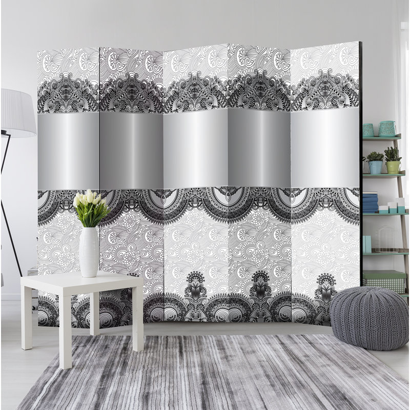 Carmine Solid Wood Folding Room Divider, 5