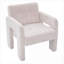 Fauteuil simple rembourré rembourré Nordic Modern
