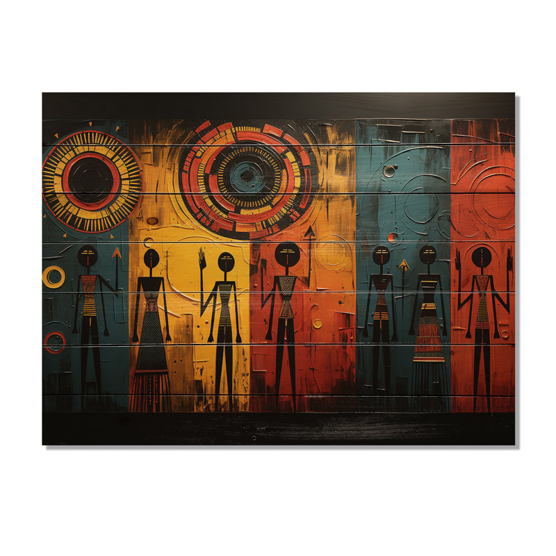 " African Tribal Rhythms VII ", 10" H x 20" W x 0.78" D