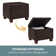 Akifa 21.50" Wide Leather Rectangle Storage Ottoman