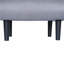Fauteuil gris convertible en lit - revêtement confortable, support en métal robuste, tissu respirant, métal, détente