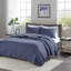 Ensemble de courtepointe 2 pièces bleu marine simple / simple TG-119744324-119744325