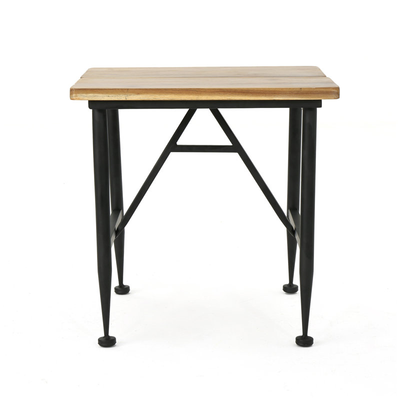 Table de bout en bois et métal