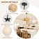 Avag 19.7" Boho Rattan 5 Lights Chandelier(Bulbs Included)