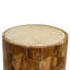 Table de bout cylindrique en bois massif