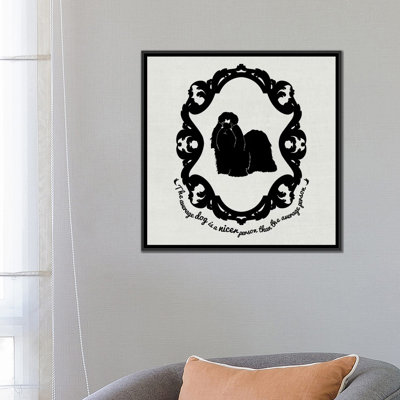 5by5collective «Shih Tzu», impression sur toile tendue