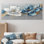 Koepfle - décoration murale tulipes - art mural traditionnel 5 pièces