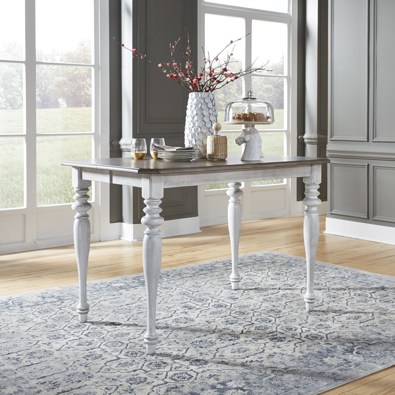 Quinta Pine Dining Table, White