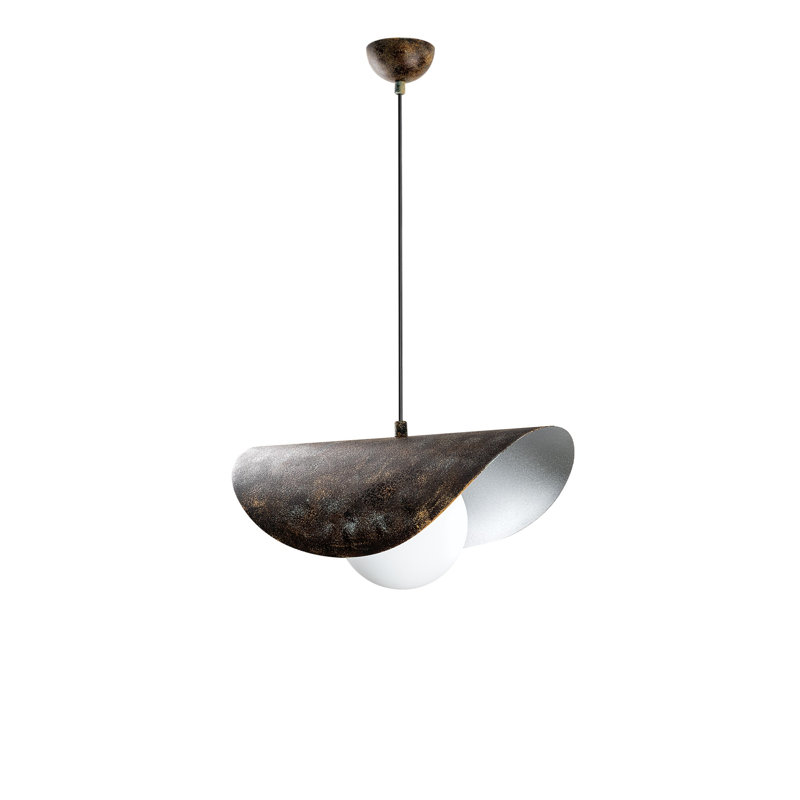 Lustre réglable élégant, finition antique, 15,7 po x 9,8 po x 5,9 po | Corps en métal, hauteur réglable de 9,8 à 44,1 pouces | Convient à l'ampoule E27 (40 W maximum, non incluse) | Parfait pour la salle à manger ou l'espace de vie
