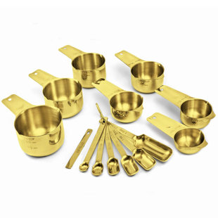 Metal Measuring Set - Gold-colored - Home All