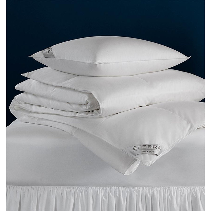 Buxton Goose Down Comforter, Twin, Light