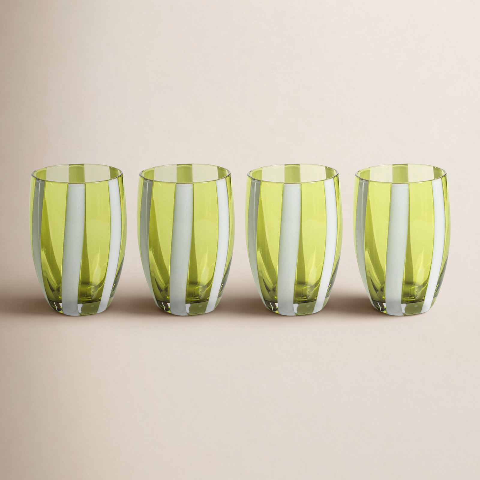 Brasilia 11.16oz. Drinking Glass Set, Green