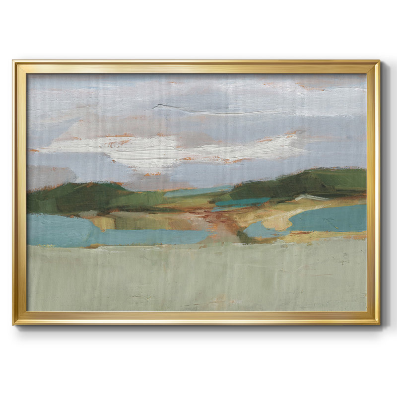 «High Noon Vista Study II», toile tendue avec châssis, Or, H 26 po x l 38 po x P 1,5 po