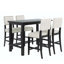 5-Piece Counter Height Dining Set,Classic Elegant Table and 4 Chairs