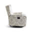 Upholstered Classic Wing Back Manual Handle Swivel Rock Glider Recliner with Naihead Trims-401058798