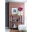 3-Tier Metal Console Table, Black Gold Mirrored Shelf