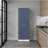 ARIZONA CITY Multi-Purpose Cupboard With Five Shelves And Storage Doors For Kitchen And Home, Kronos White And Kronos Blue