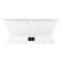 Henley 60" Cast Iron Double-Ended Pedestal Tub with 7" Rim Holes