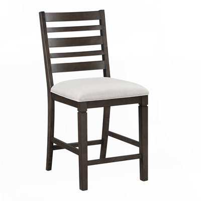 Ensemble de chaises de salle à manger à hauteur de comptoir foncé espresso