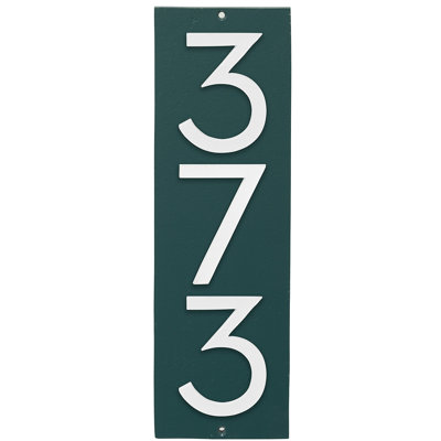 Floating 1-Line Wall Address Plaque