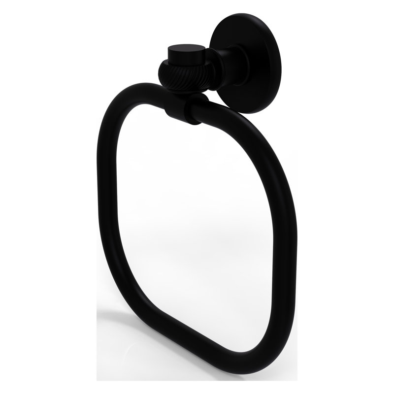 Continental Towel Ring, Matte Black