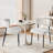 Curved Back Upholstered Dining Chair-2044335108