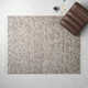 Talon Geometric Hand-Knotted Wool Area Rug in Gray/Brown