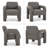 Upholstered Barrel Accent Armchair -667973629