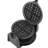 Black+Decker 4 waffle Black/Silver Stainless Steel Belgian Waffle Maker