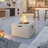 MGO Outdoor Square Fire Pit with Steel Burner,Lightweight 24.02-inch Propane Fire Pit Table with Adjustable Flame, 40,000 BTU-538002263