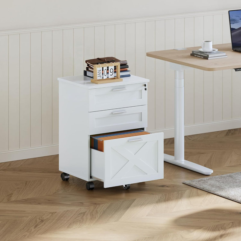 40cm Wide File Cabinet, White