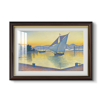 Le Port au coucher du soleil, opus 236, Saint-Tropez, 1892 - Paul Signac - Estampe encadrée sur mesure
