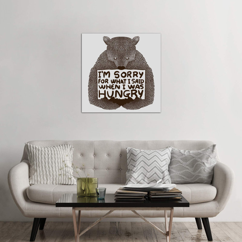 I'm Sorry For What I Said When I Was Hungry by Tobias Fonseca - Wrapped Canvas Print, 93.98 cm H x 93.98 cm W x 3.175 cm D