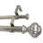 Mull Steel Adjustable Double Curtain Pole-1175883037-1175883036