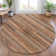 Machine Washable Indoor/Outdoor Xhevrie Copper Rug