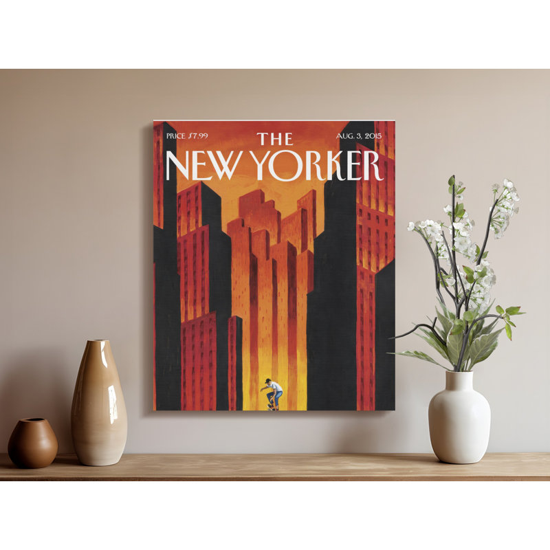 Cox 1 Piece Wrapped Canvas Wall Art Set, 15x30
