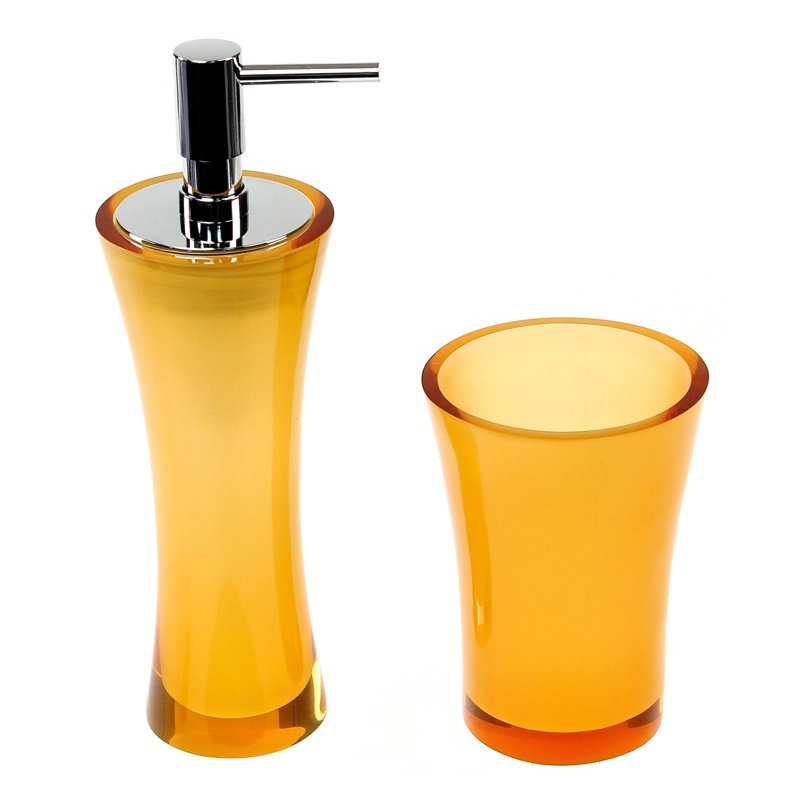 Ensemble d’accessoires de salle de bain 2 pièces Sparland, Orange