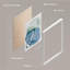 «Blue Mid-Century Paint Stroke Landscape», ensemble de 4 reproductions de cadres photo simples-97762594-97762596