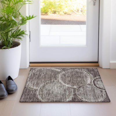 Tapis intérieur / extérieur lavable en machine 2 pi 6 po x 3 pi 10 po ACN952 Alegandro