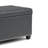 Amelia 33"W Upholstered Vegan Leather Transitional Rectangular Lift-Up Storage Ottoman Bench with High-Density Foam-1838382617