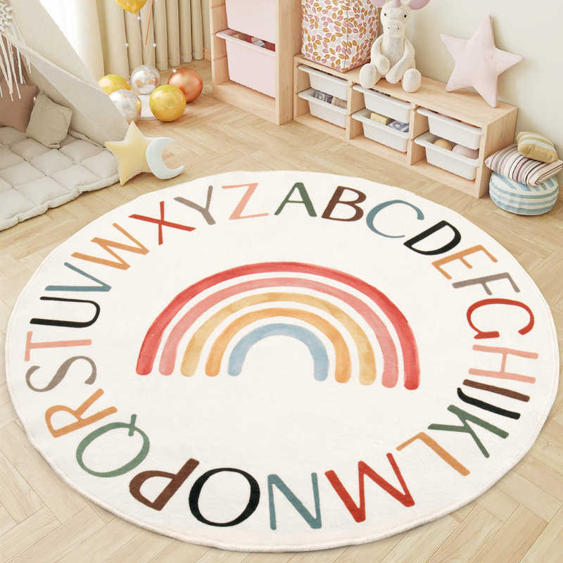 Tapis de salle de classe pour enfants, Round 5'11"