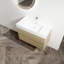 Meuble-lavabo mural avec lavabo en résine