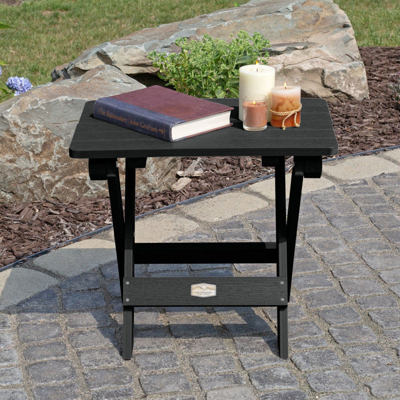 Table d'appoint pliante Newberg, Noir